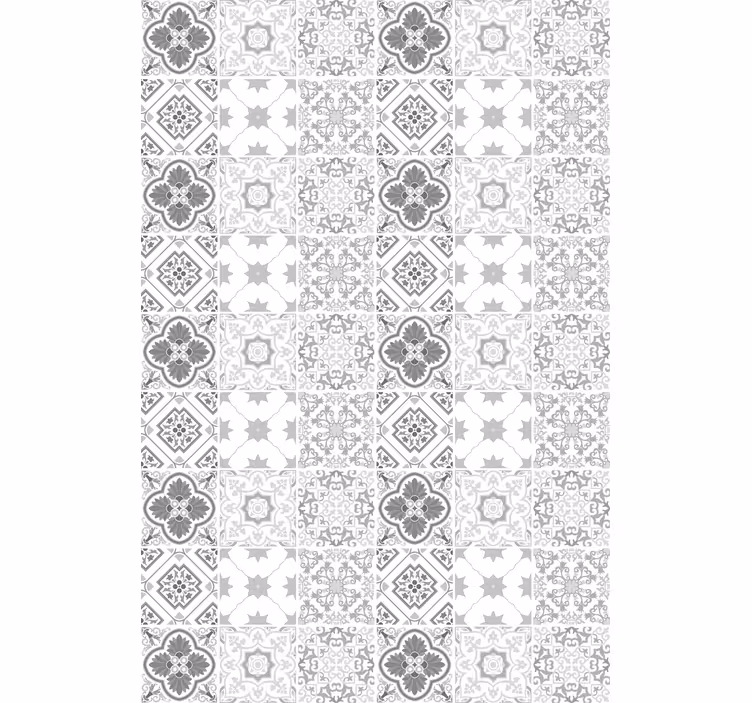 Geometric Pattern Tiles funky roller blind - TenStickers