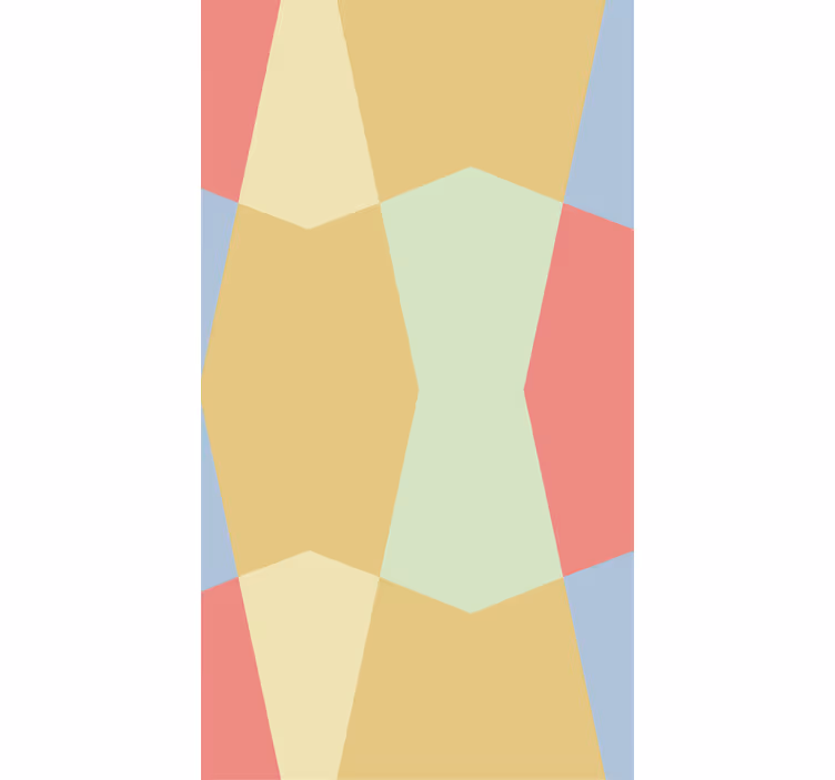 Geometric Pastels plain roller blind - TenStickers