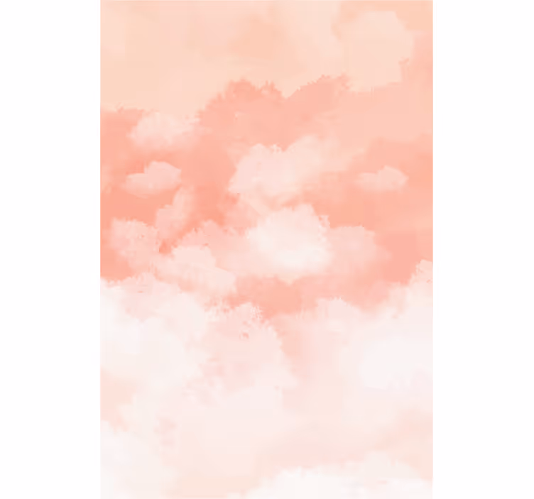 Soft pink pattern cloud blind - TenStickers