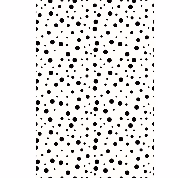 Black polka dots texture and pattern blind - TenStickers
