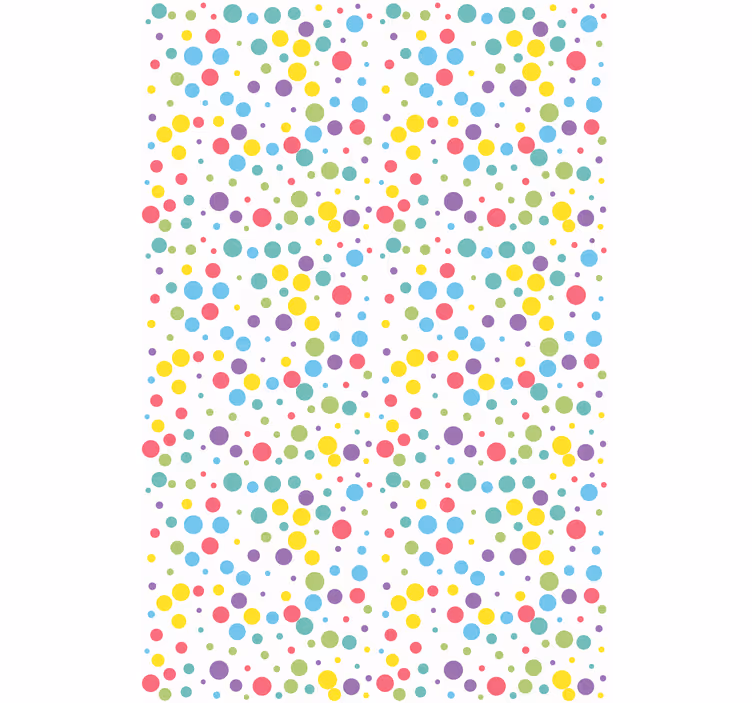 Colourful polka dot pattern Modern blind - TenStickers
