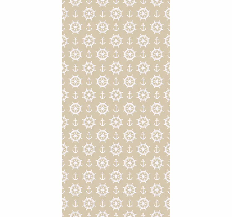 Vintage nautical elements Living room blind - TenStickers