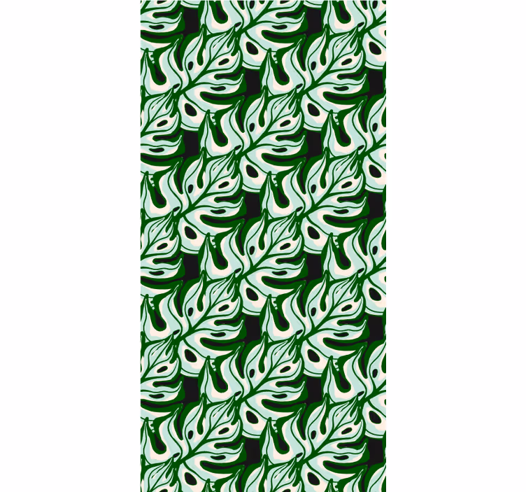 Lush Leaf Pattern flowers and plant blind - TenStickers