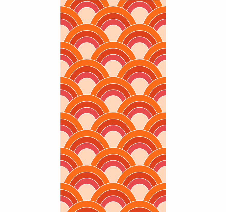 Geometric petals pattern Original roller blind - TenStickers