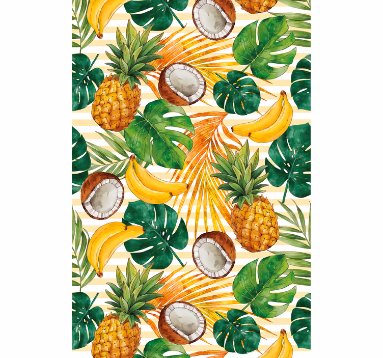 Tropical fruits design kitchen blind - TenStickers