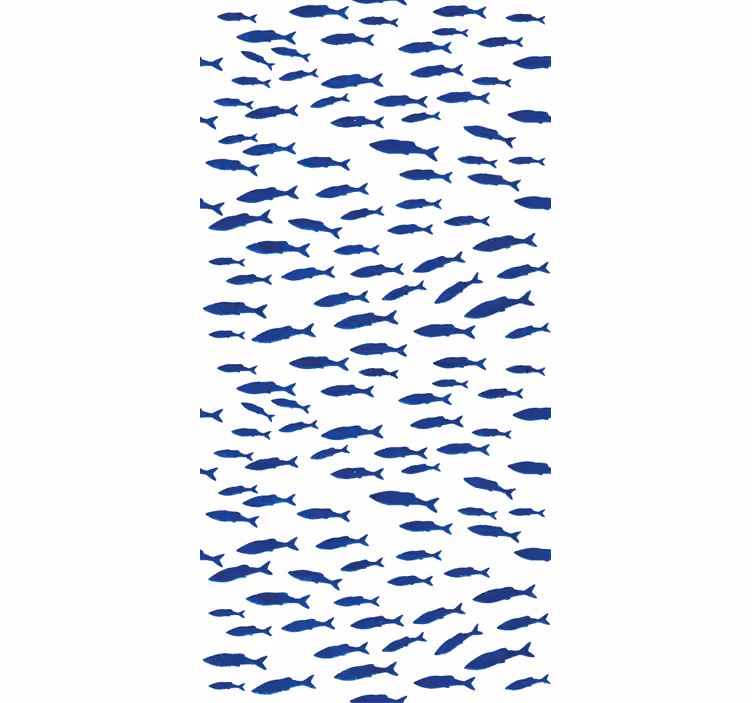 Swarming Fish Pattern animal blind - TenStickers