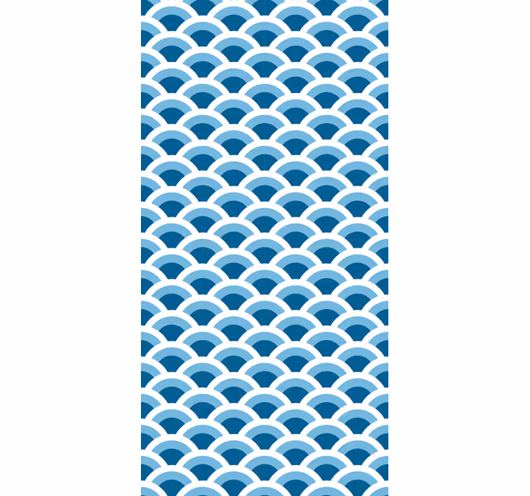 Blue Waves Pattern  other blind - TenStickers