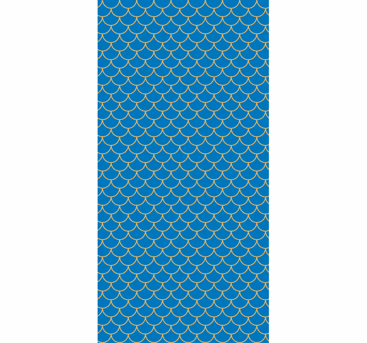 Texture and pattern blind scalloped wave design - TenStickers