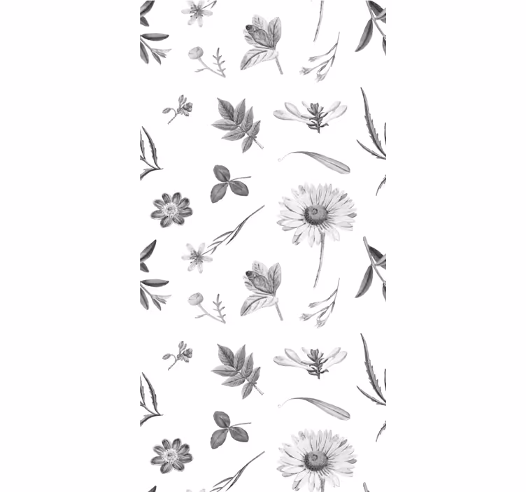 Botanical Garden Motif flowers and plant blind - TenStickers