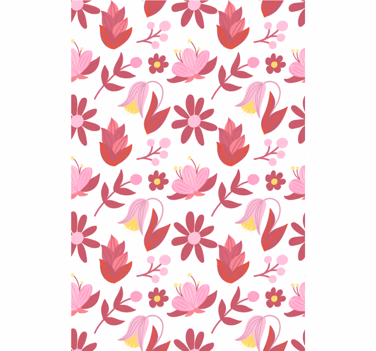 Floral Arrangement Pattern flowers and plant blind - TenStickers