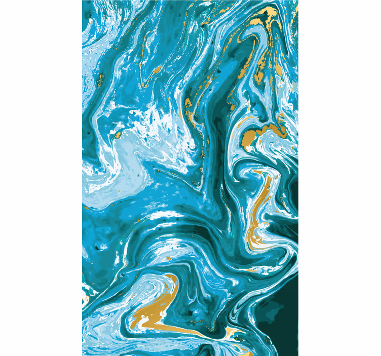 Marbled Aqua Swirls texture and pattern blind - TenStickers