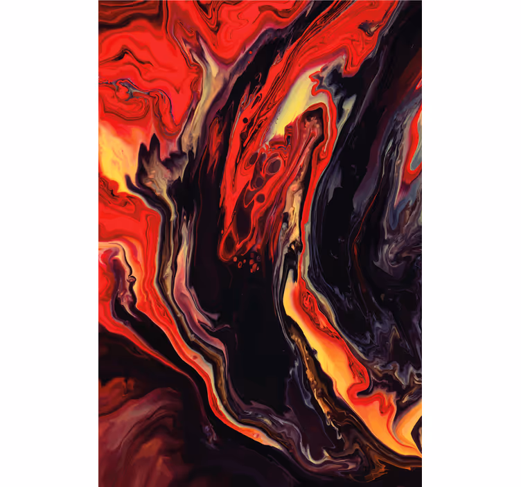 SWIRLING RED AND BLACK texture and pattern blind - TenStickers