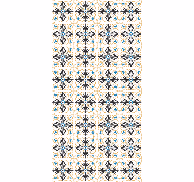 Graceful botanical motif kitchen blind - TenStickers