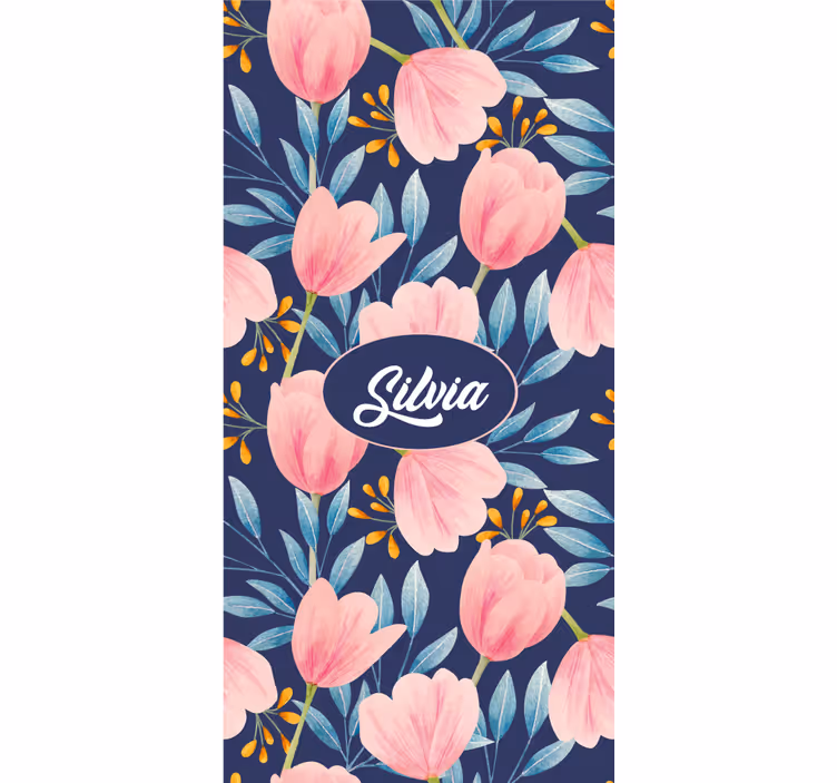 Watercolour flowers art  Custom roller blind - TenStickers
