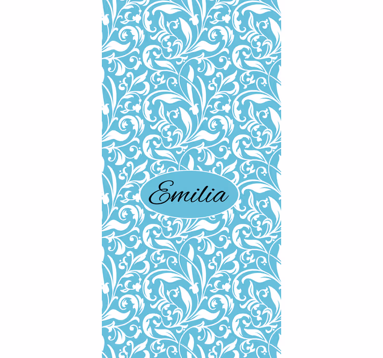 Flower blind personalized floral design - TenStickers