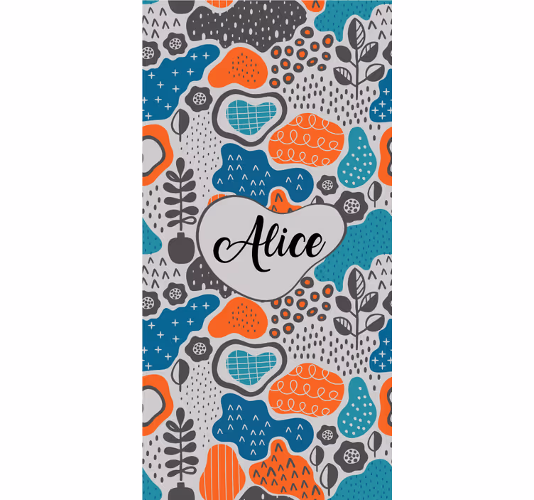 Abstract name design teenage  roller blind - TenStickers