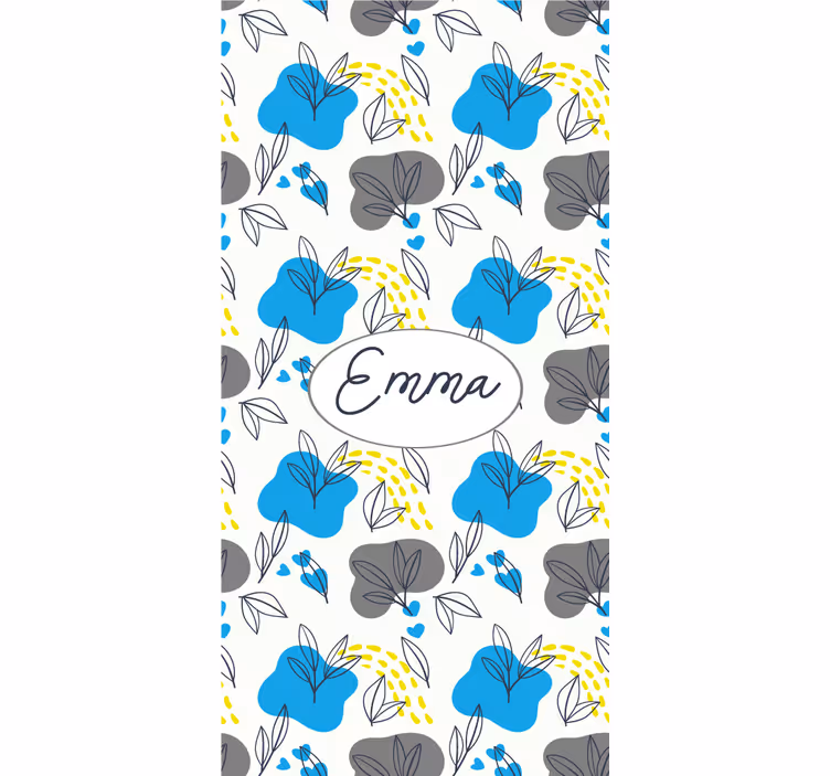 Custom floral name flowers and plant blind - TenStickers