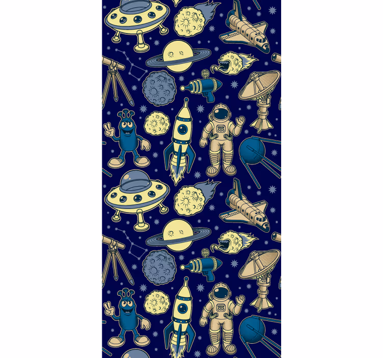 Space characters childrens blind - TenStickers