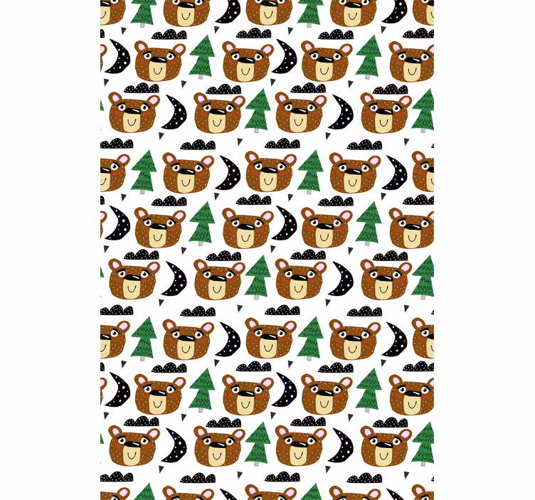 Baby bear patterns childrens blind - TenStickers