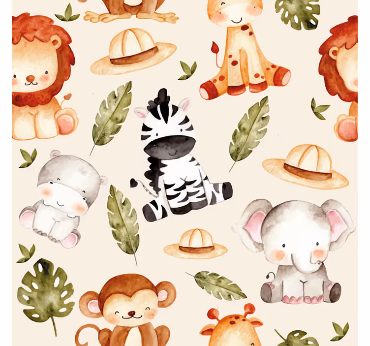 Beige safari Childrens blind - TenStickers