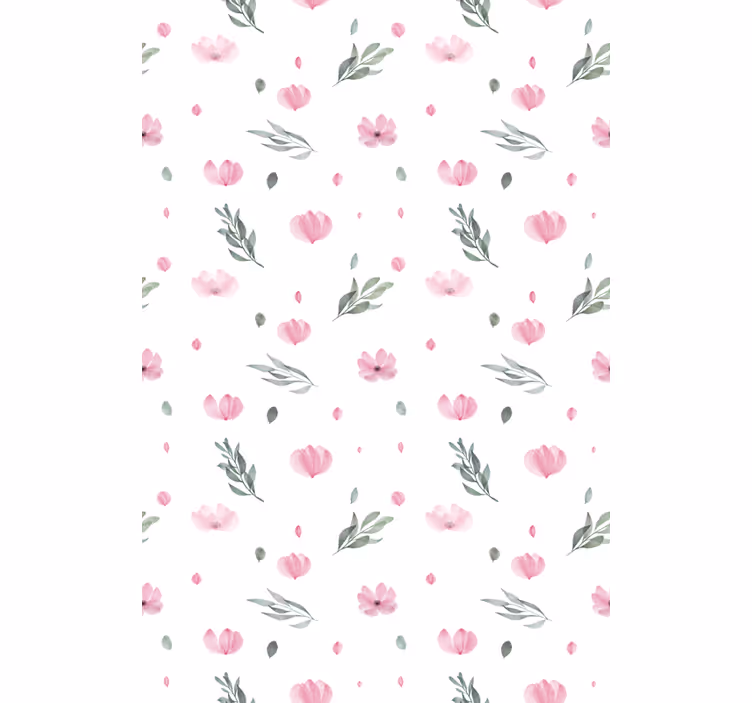 Delicate floral theme kitchen blind - TenStickers
