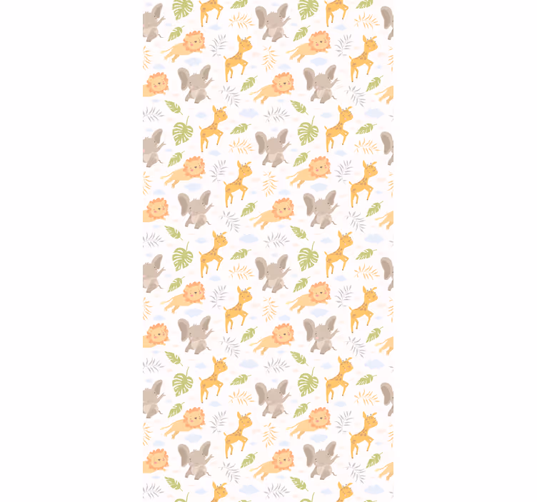 Baby animal patterns nursery blind - TenStickers