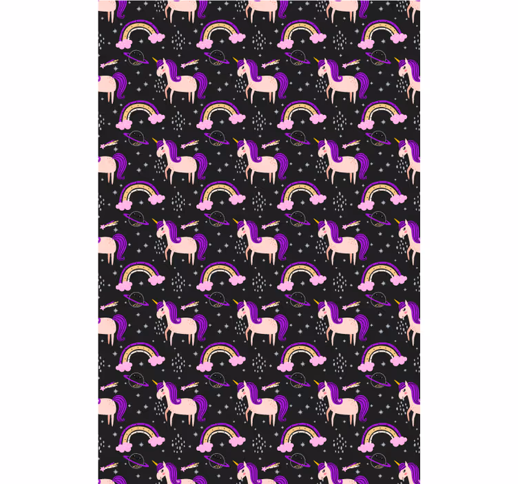 Childrens blind pink unicorns and arches - TenStickers