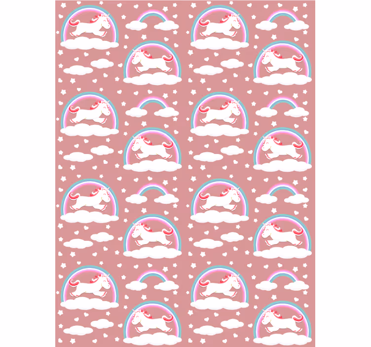 Magical unicorn theme childrens blind - TenStickers