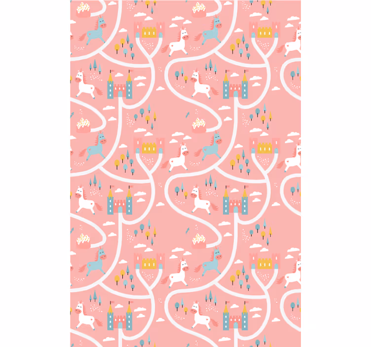 Castels and unicorns childrens blind - TenStickers