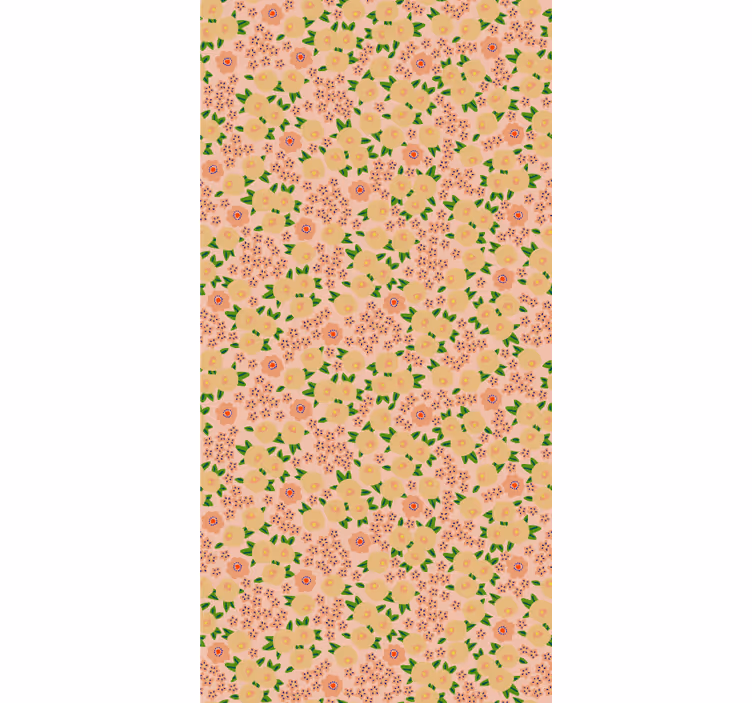 Floral patterns bloom kitchen blind - TenStickers