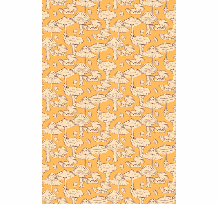 MUSHROOM PATTERN DESIGN flower blind - TenStickers