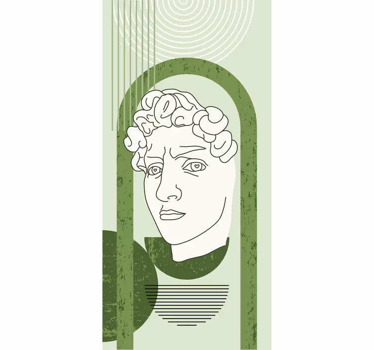 CLASSICAL SCULPTURE PORTRAIT Blind painting - TenStickers