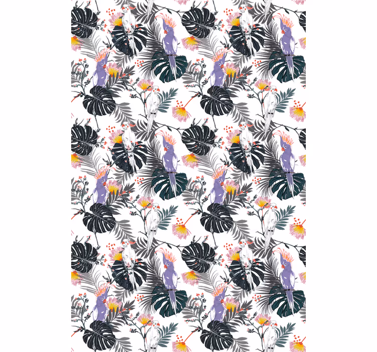 Tropical birds pattern animal blind - TenStickers