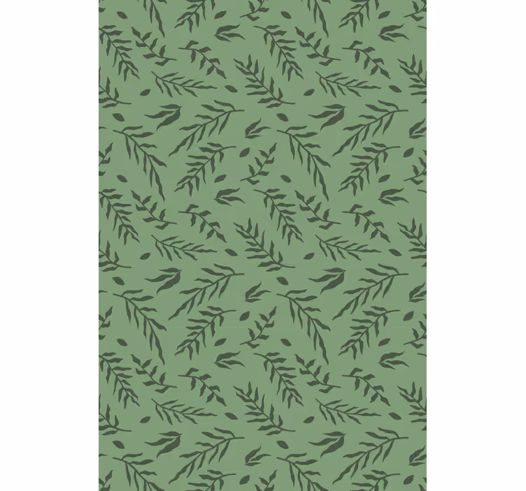 Leaf pattern detail flowers and plant blind - TenStickers