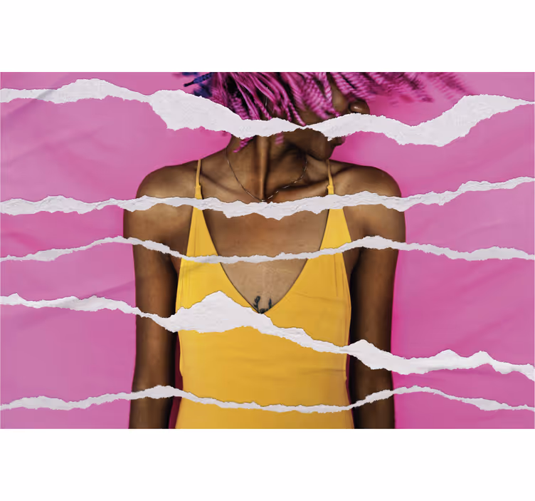 Torn Paper Effect Blind painting - TenStickers