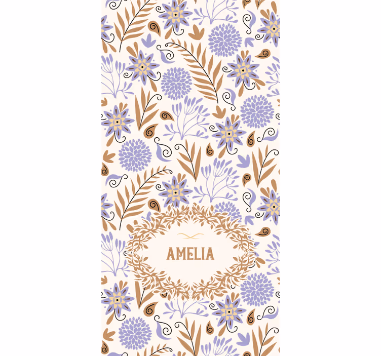 Custom Floral Design flower blind - TenStickers