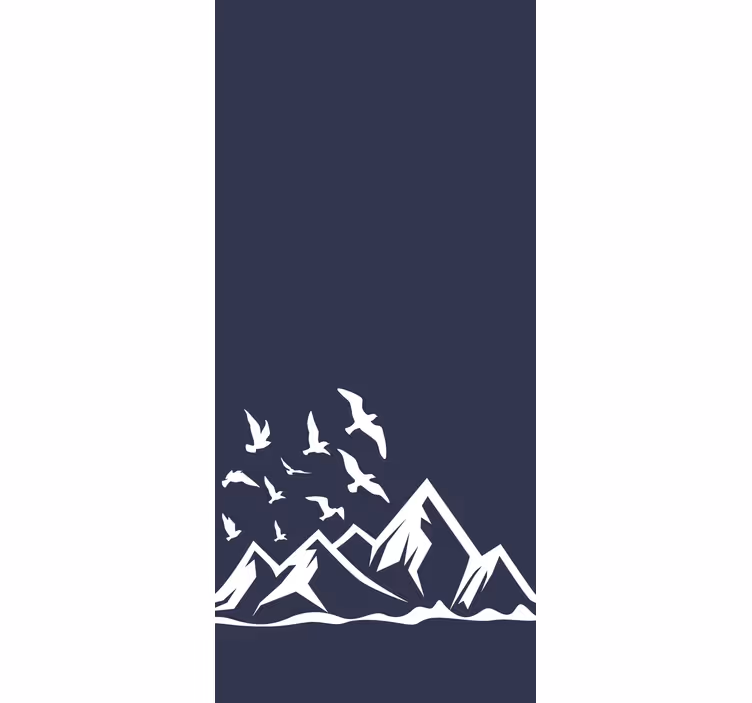 Mounains with Birds other blind - TenStickers