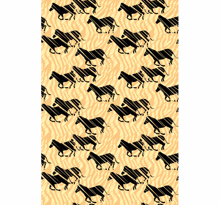 Stylized Horse Pattern animal blind - TenStickers