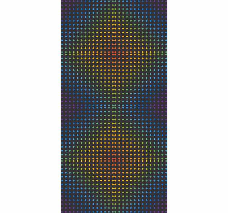 Rainbow mosaic background with colors and blind - TenStickers