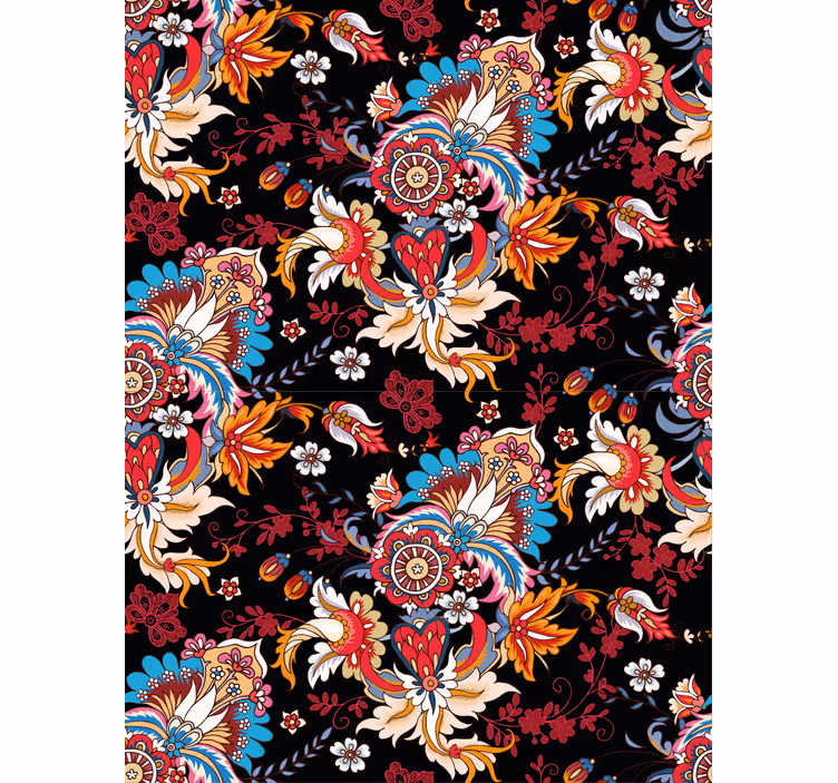Vibrant Floral Motif flower blind - TenStickers