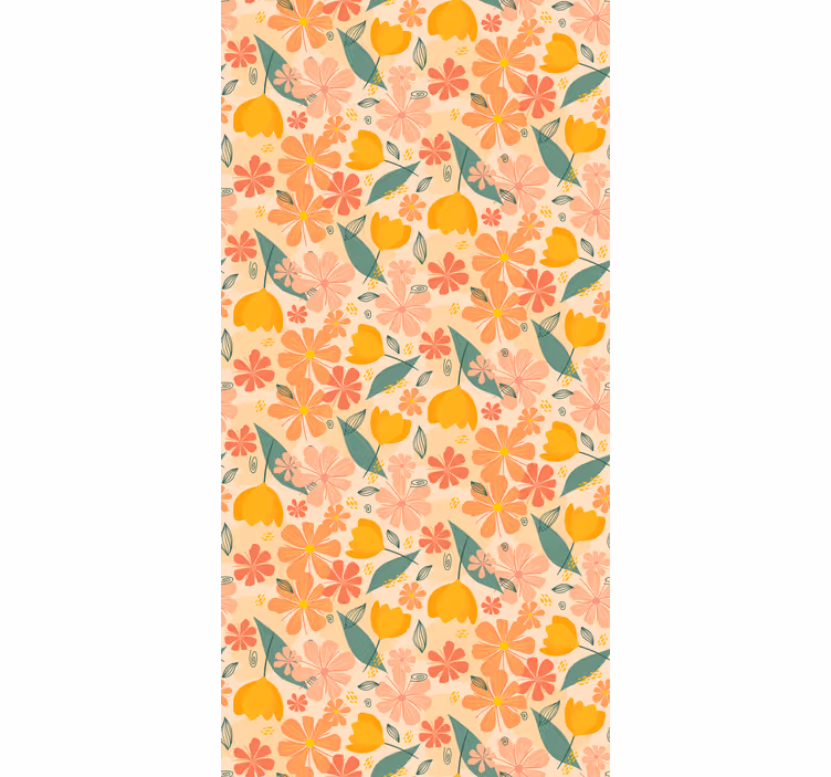 Floral Design Motif flowers and plant blind - TenStickers