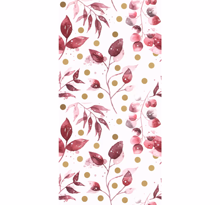 Floral Dot Pattern flowers and plant blind - TenStickers