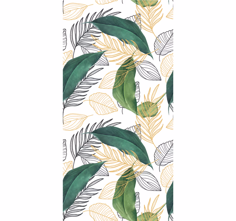 Lush Greenery Leaves flowers and plant blind - TenStickers
