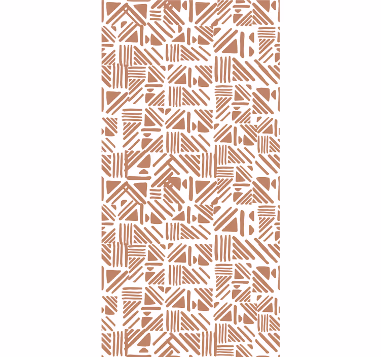 Geometric pattern elements master bedroom blind - TenStickers