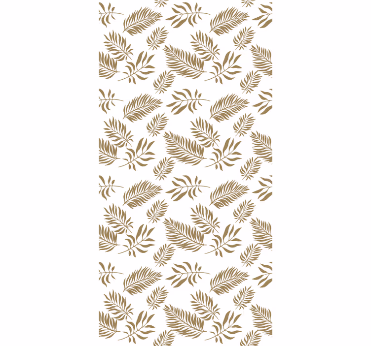 Graceful leaf motif flowers and plant blind - TenStickers