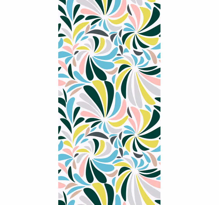 Stylish Floral Pattern flowers and plant blind - TenStickers