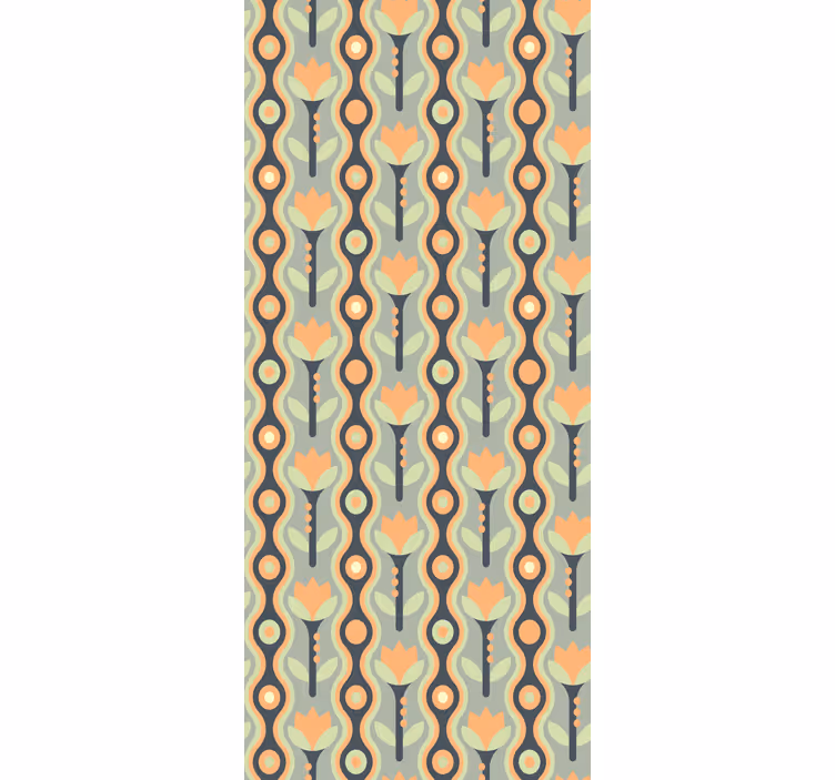 Abstract petal roll flower blind - TenStickers