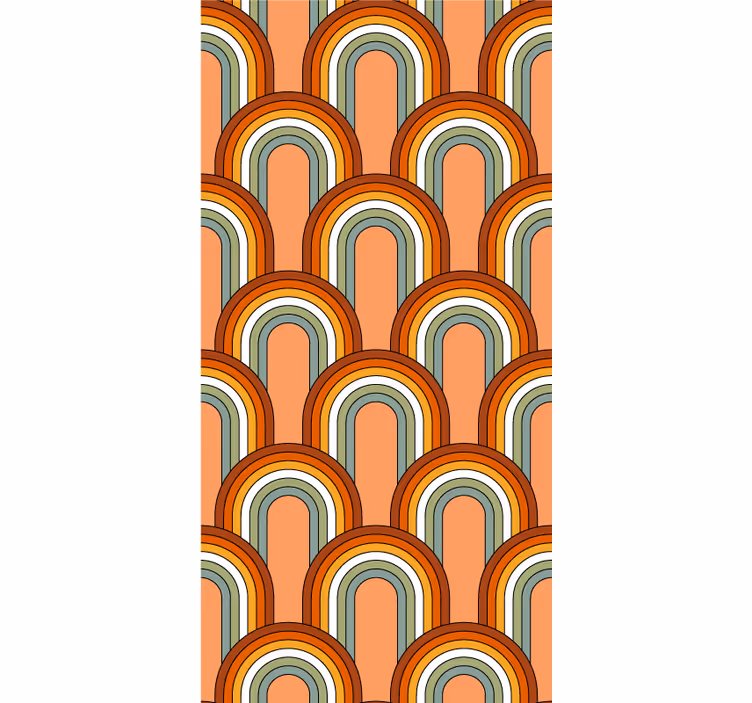Rainbow like 70s' pattern Classic blind - TenStickers