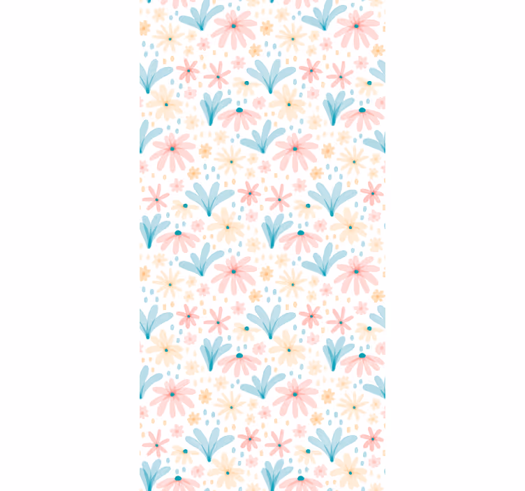 Floral Daisies Pattern flowers and plant blind - TenStickers