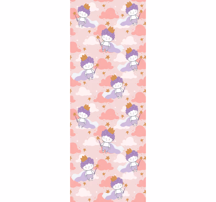 Cuddly princesses and clouds childrens blind - TenStickers